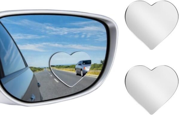 Blind Spot Mirror 2 Pack Heart Shaped Car Side Blindspot Mirrors