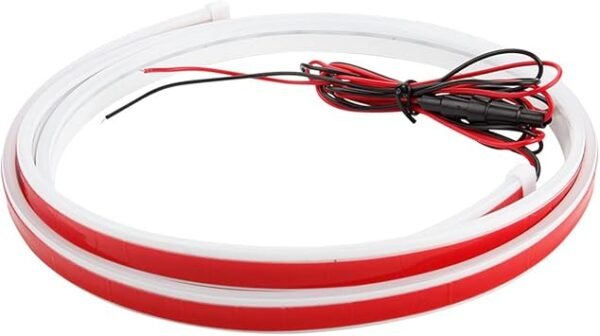 Car LED Hood Light Strip 70 cm 12V Flexible Waterproof Daytime Running Lights for Car Universal Engine Cover Decoration Accessories for Cars SUVs Trucks Dynamic Scan Startup Effect White