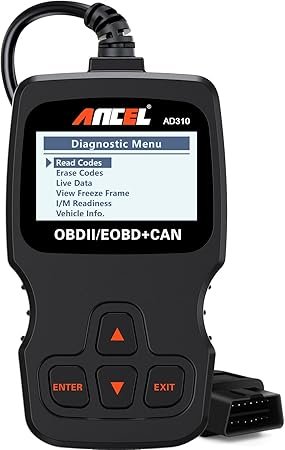 61KElcCN4BL._AC_SY450_.jpg ANCEL AD310 Classic Enhanced Universal OBD II Scanner Car Engine Fault Code Reader CAN Diagnostic Scan Tool Read and Clear Error Codes for 1996 or Newer OBD2 Protocol Vehicle Black