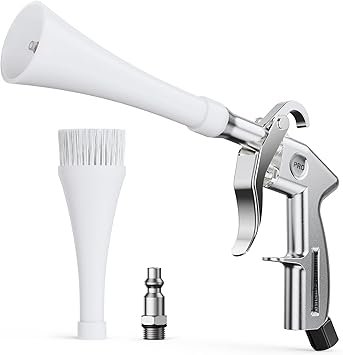 61ikV2hn7vL._AC_SY355_.jpg Tornado Car Cleaning Gun Air Blaster for Car Detailing Essential Car Detailing Kit and Supplies HighPressure Air Tools for Efficient Car Cleaning Kit Tornado Air Gun for Dust and Dirt Removal SV