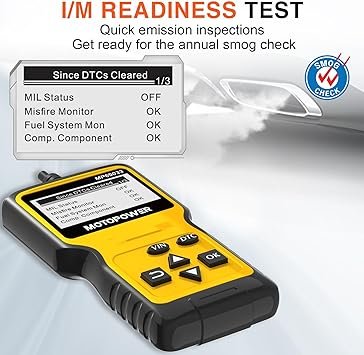 MOTOPOWER MP69033 Car OBD2 Scanner Code Reader Engine Fault Scanner CAN Diagnostic Scan Tool for All OBD II Protocol Cars Since 1996 Yellow