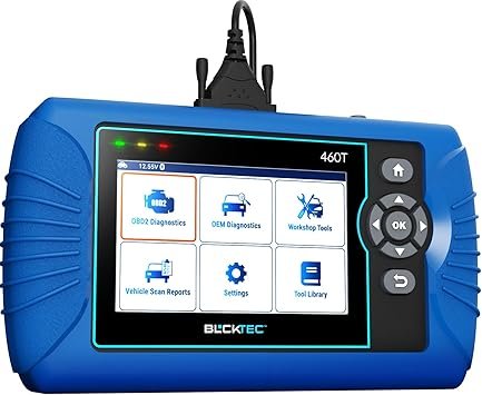71KcfSMaj7L._AC_SY355_.jpg BLCKTEC 460T OBD2 Scanner Car Code Reader Engine ABS SRS Transmission Diagnostic Tool 12 Reset Services OilTPMSEPBBMSSASDPFThrottle Reset ABS Bleeding Battery Test Auto VIN Free Update