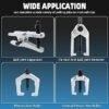 8MILELAKE 5 in 1 Ball Joint Separator Pitman Arm Puller Heavy Duty Tie Rod End Remover Front End Service Tool Set for Car SUV Light Truck