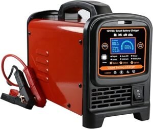 12V 24 Volt Car Battery Charger Heavy Duty 015A Smart Automatic Battery Maintainer HighLow Power Trickle Charger and Desulfator with Auto Shutoff Repair Winter Mode for Car Truck Boat RV