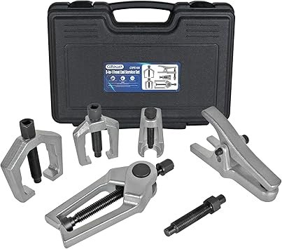 5in1 Ball Joint Separator Front End Service Tool Kit for Tie Rob Removal Pitman Arm Puller Cars SUVs Pickup Trucks Automotive Tools wStorage Case