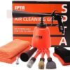 71v0KuMGhaL._AC_SY355_.jpg SPTA High Pressure Car Cleaning Gun Cleaning Gun Car Interior Washing Kit Detailing Wash Gun with Metal Spinner for Seat Carpet Roof Dashboard Essential Car Detailing Kit 1L Bottle