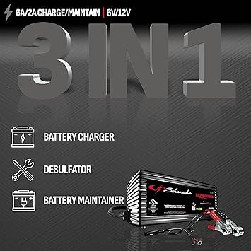 8110Bv6iL._AC_SY355_.jpg Schumacher Electric Battery Charger and Maintainer SC1355 3in1 Fully Automatic 1.5 Amps 6 Volt and 12 Volt for Motorcycle Power Sport Car and Marine Batteries