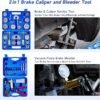81v7rR18TZL._AC_SY355_.jpg Orion Motor Tech 2 in 1 Brake Caliper Compression Tool Brake Bleeder Kit Handheld Vacuum Pump Brake Bleeder Tool Set Disc Brake Pad Service Tool with Thrust Bolt Retaining Plates 18 Adapters