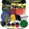 Household Cleaning Kit Drill Brush Set Car Cleaning Kit Attachment Brushes for Power Tools Variety Scrub Brush Set Toilet Brush Cleaning Detailing Brush Set Grout Brush Clean Bathtub